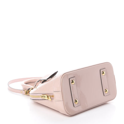 Louis Vuitton Vernis Flowers Alma BB Rose Ballerine 3 of 7