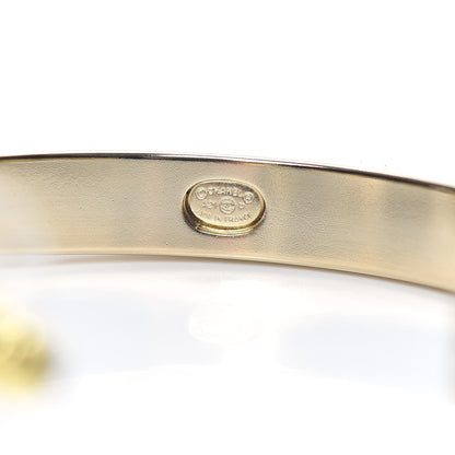 Chanel Metal Baguette Crystal Logo CC Hoop Earrings Gold 5 of 6