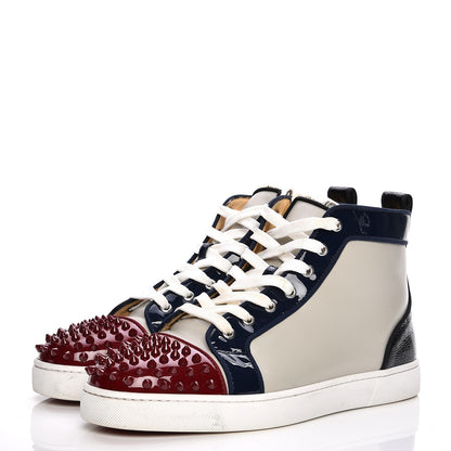 Christian Louboutin Calfskin Patent Spikes Flat Mens Sneakers 44 Multicolor 3 of 10