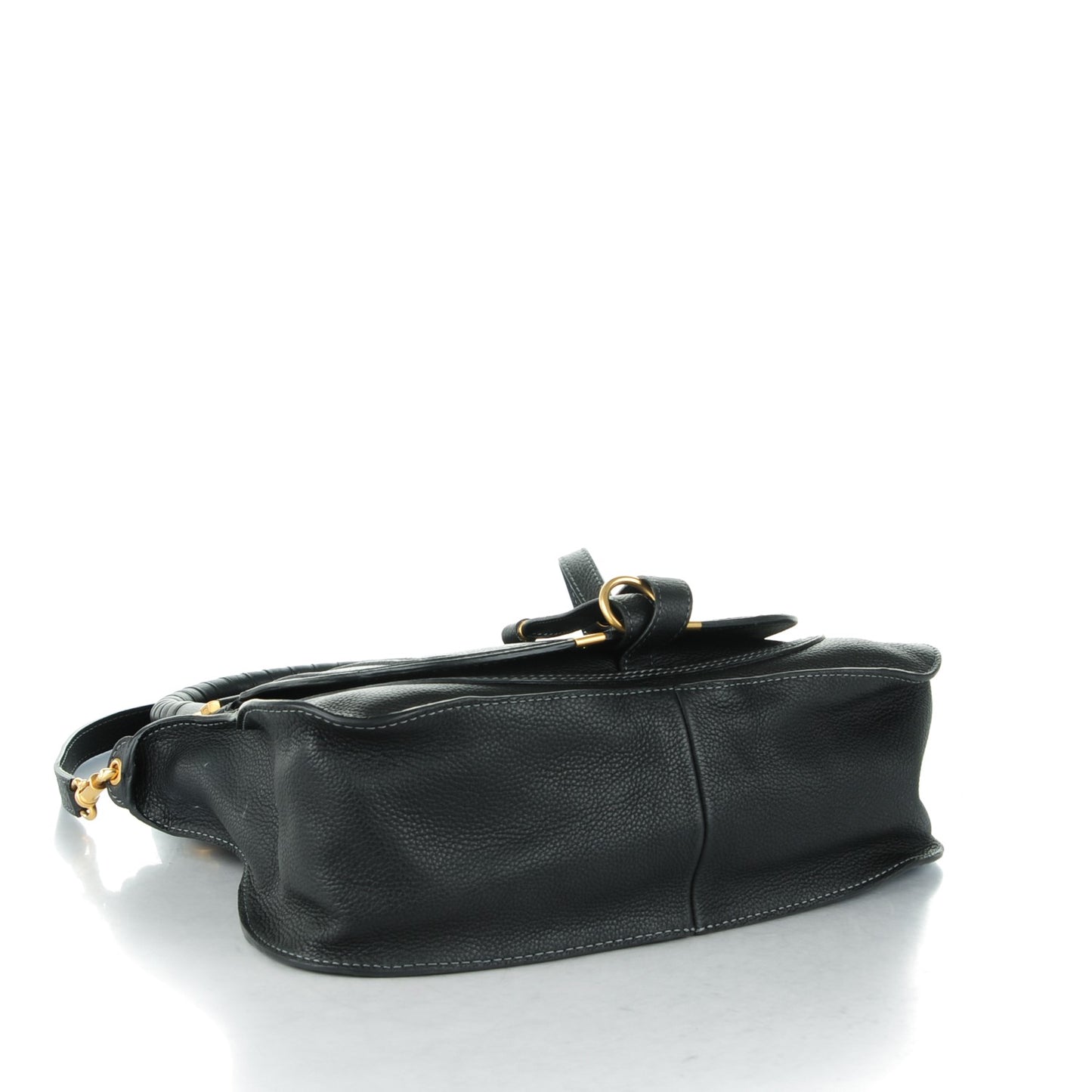 Calfskin Medium Marcie Satchel Black