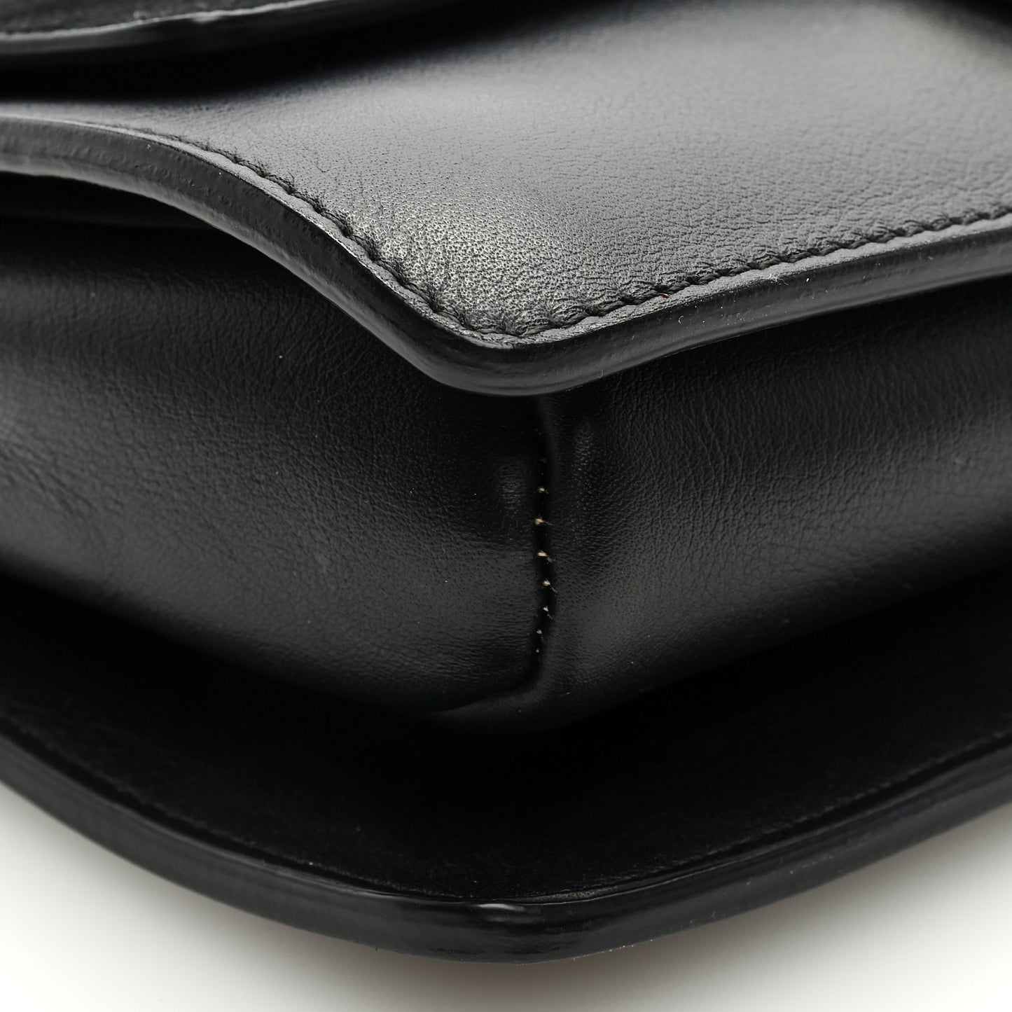 Suede Calfskin Small Faye Shoulder Bag Black