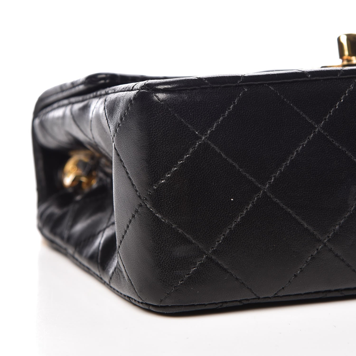 Chanel Lambskin Quilted Mini Square Flap Black 5 of 10
