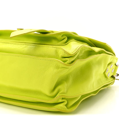 Proenza Schouler Lambskin Medium PS1 Satchel Sulfur 9 of 9
