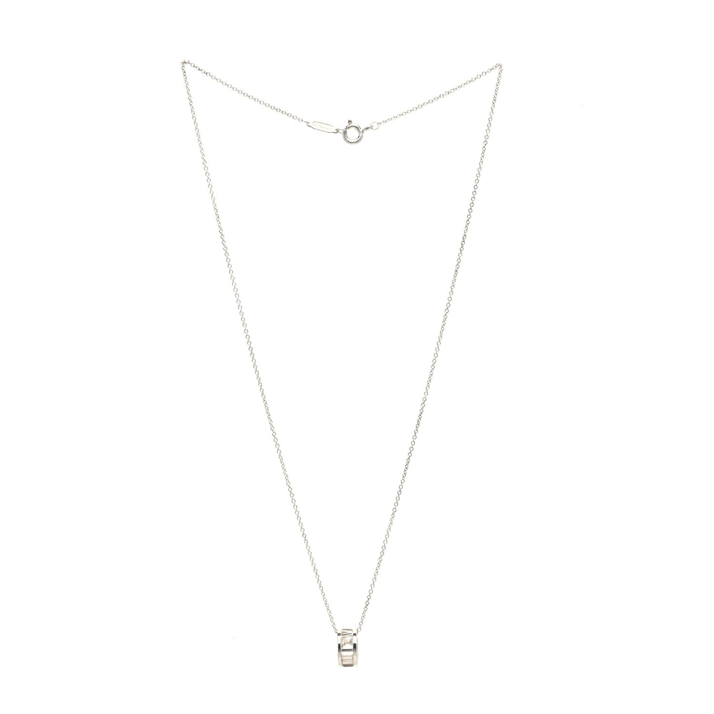 Sterling Silver Atlas Open Pendant Necklace