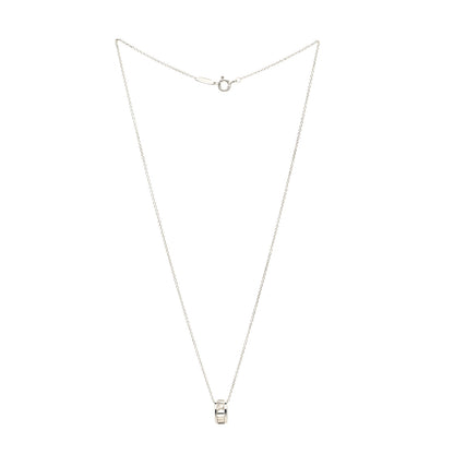 Tiffany Sterling Silver Atlas Open Pendant Necklace 3 of 6