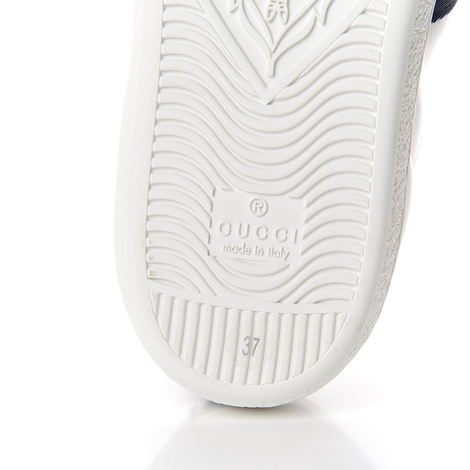 Gucci Calfskin Ayers Blind For Love Embroidered Womens Ace Sneakers 37 White 5 of 11