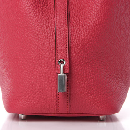 Hermes Taurillon Clemence Picotin Lock 18 PM Rose Extreme 10 of 11