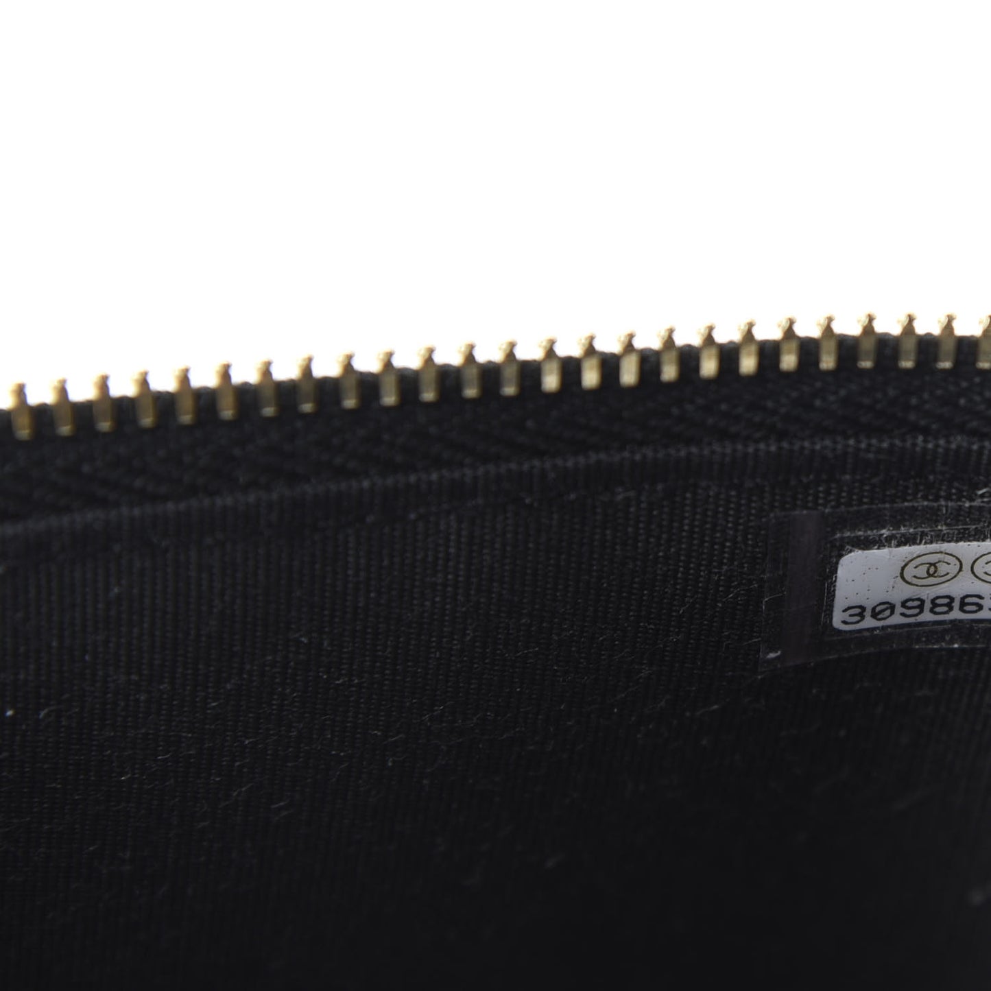 Raffia Jute Striped Small Vanity Case With Chain Black Beige
