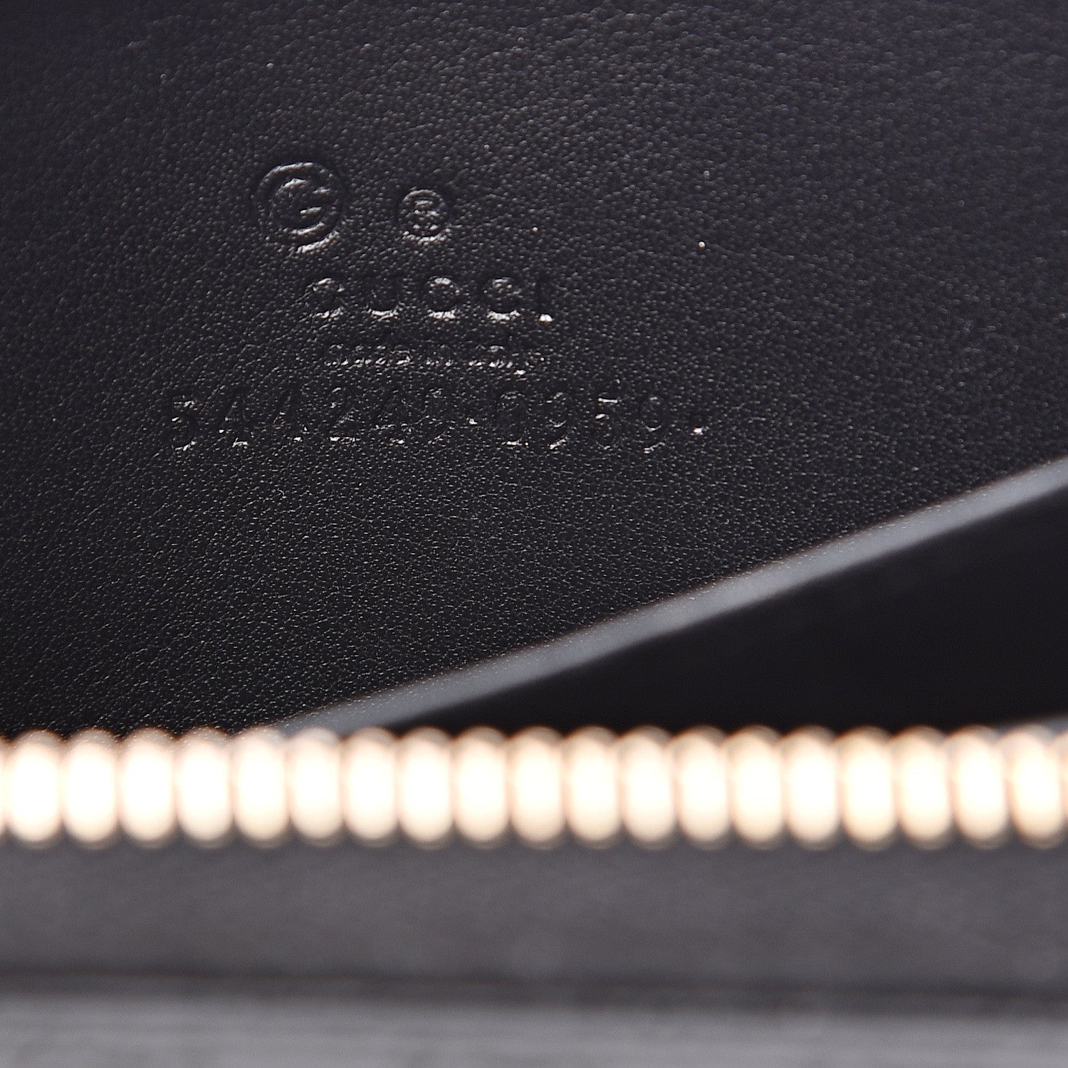 Gucci Microguccissima Zip Around Card Case Black 5 of 6