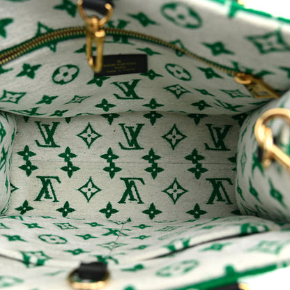Louis Vuitton Jacquard Velvet Monogram Onthego PM Green 5 of 9