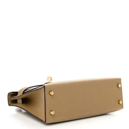 Hermes Epsom Mini Kelly Sellier 20 Poussiere 4 of 13