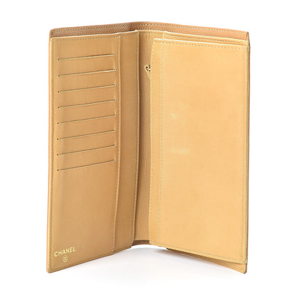 Chanel Caviar Timeless CC Yen Wallet Beige Clair 5 of 12