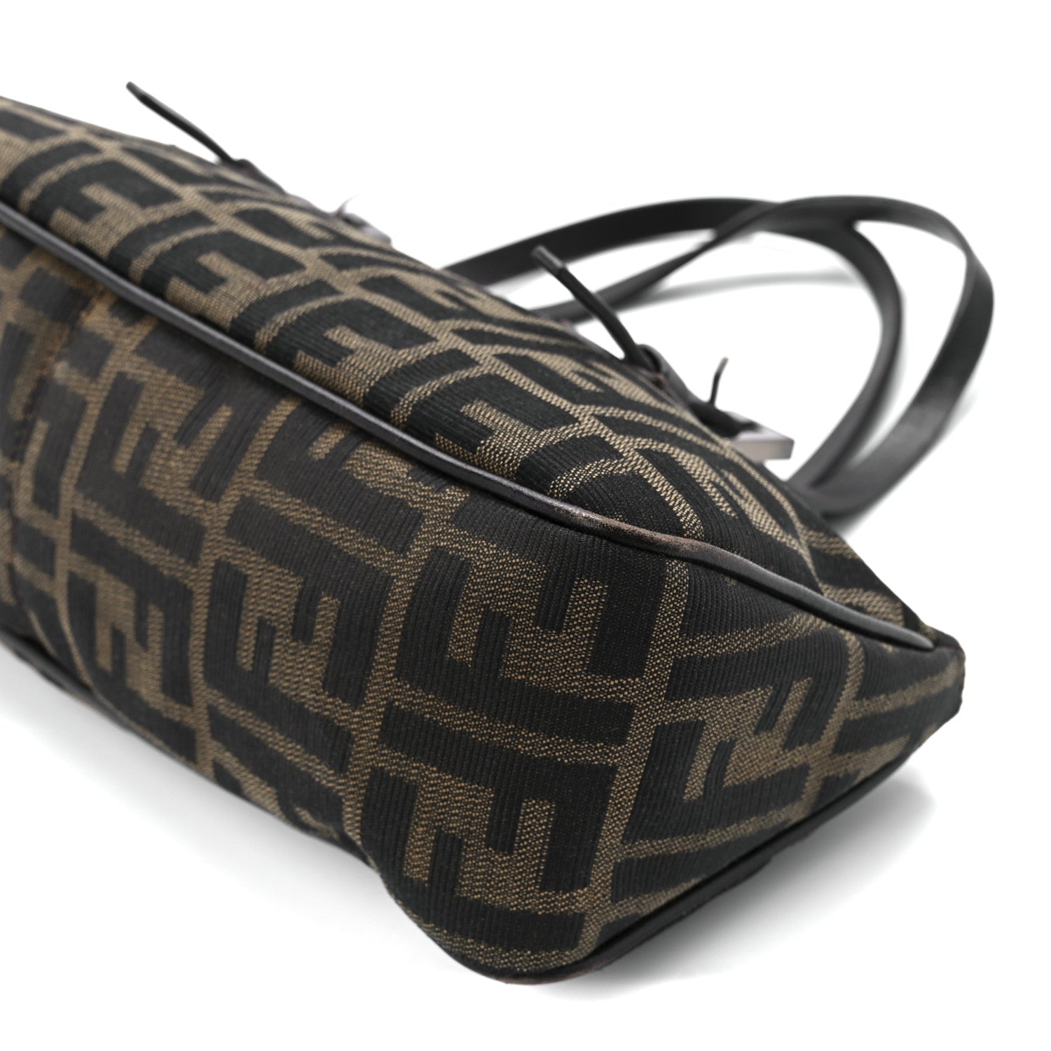 Fendi Zucca Buckle Shoulder Bag Tobacco 10 of 10