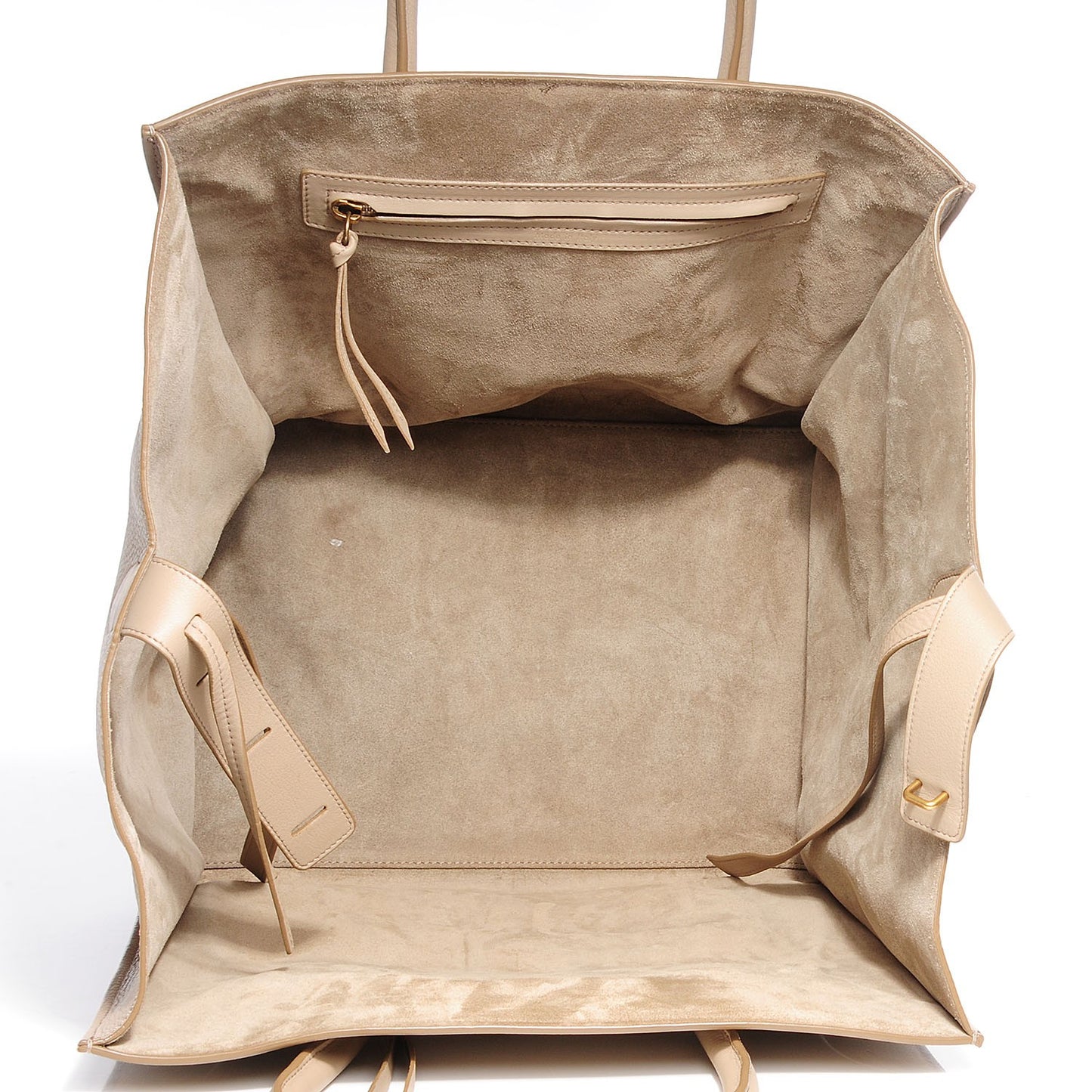 Supple Calfskin Large Phantom Luggage Dune