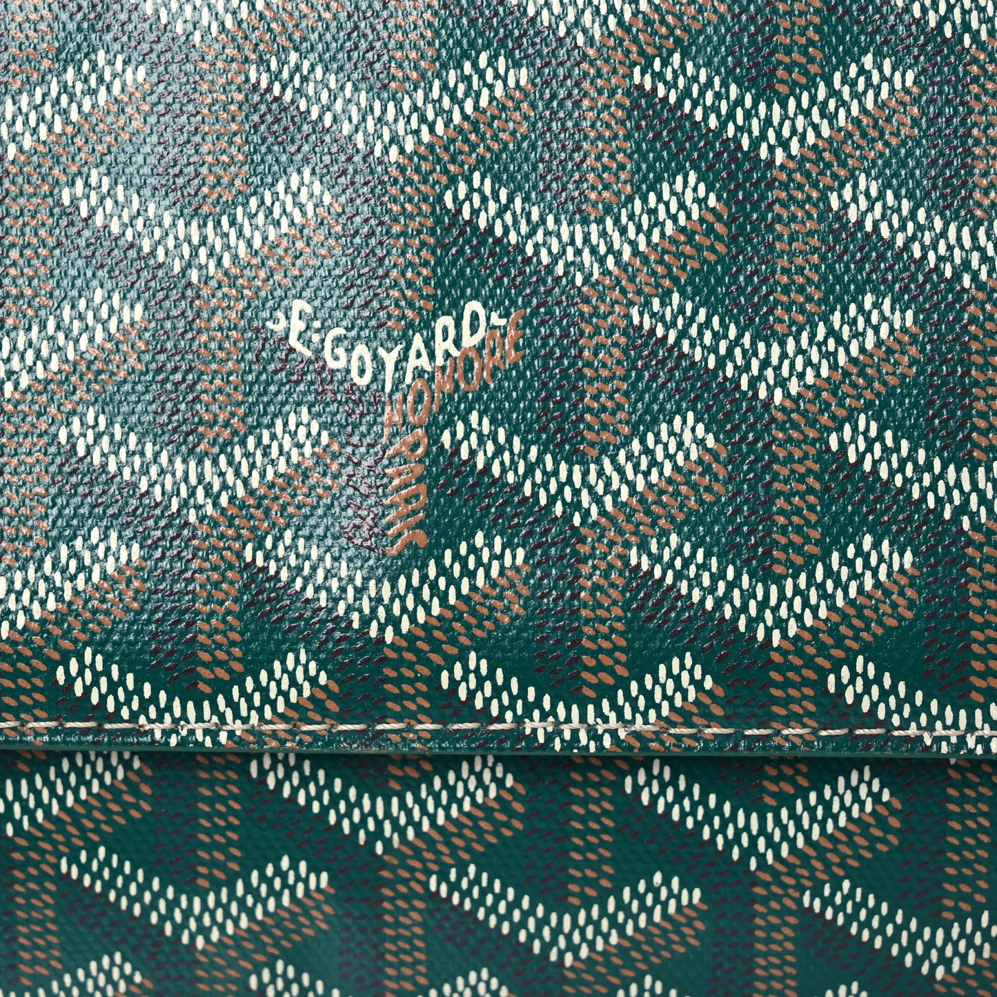 Goyardine Varenne Continental Wallet Green