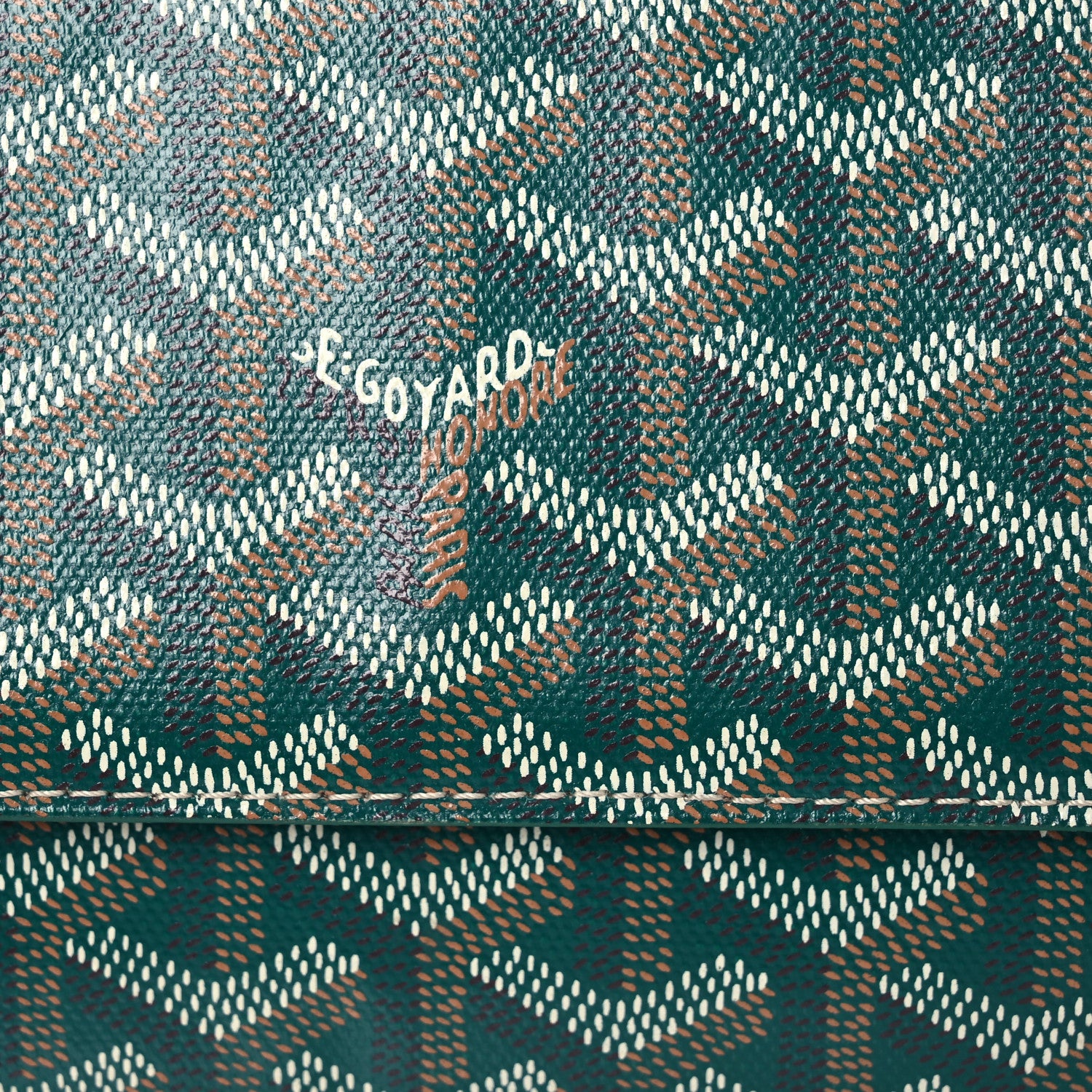 Goyard Goyardine Varenne Continental Wallet Green 9 of 14
