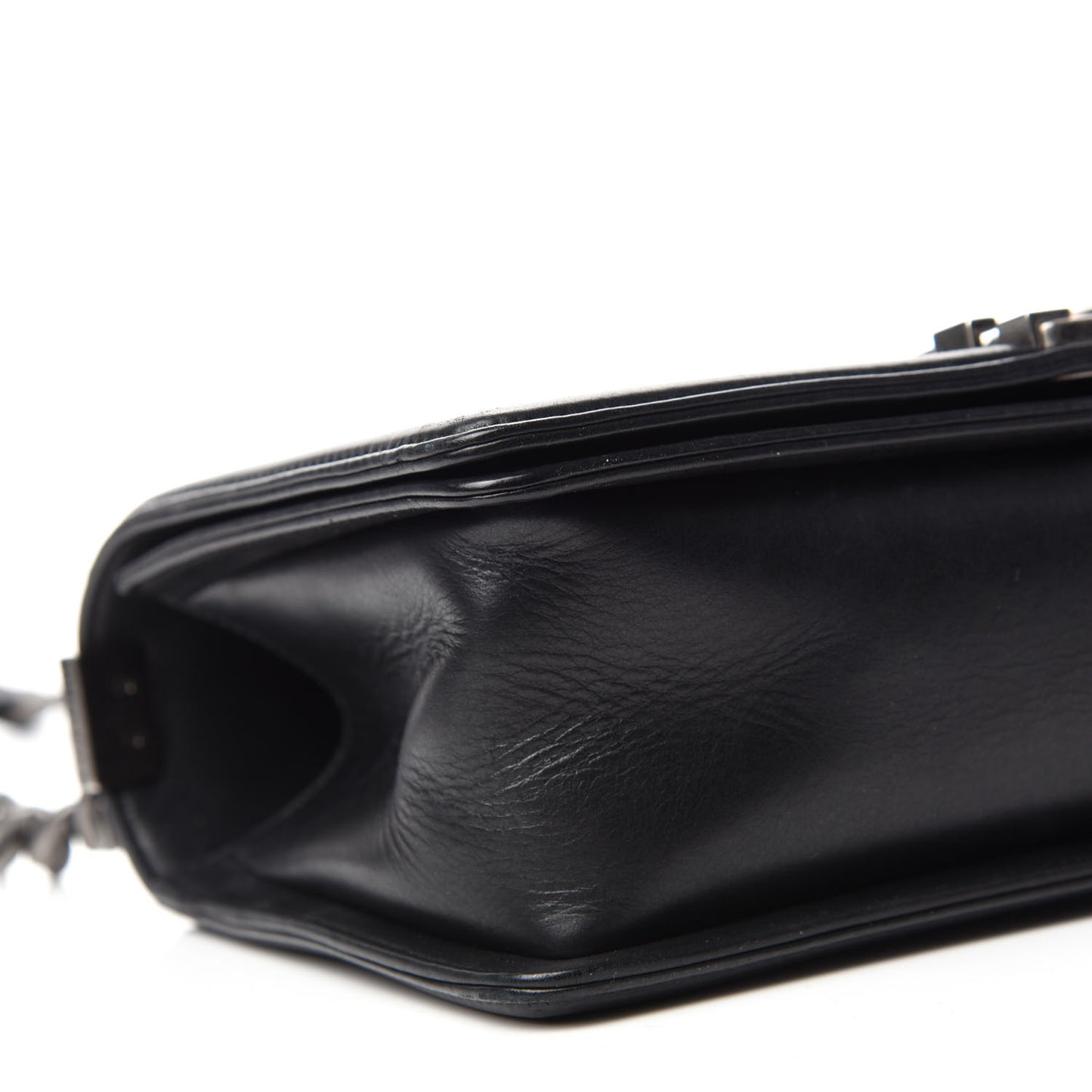 Calfskin Quilted Medium Boy Flap Black