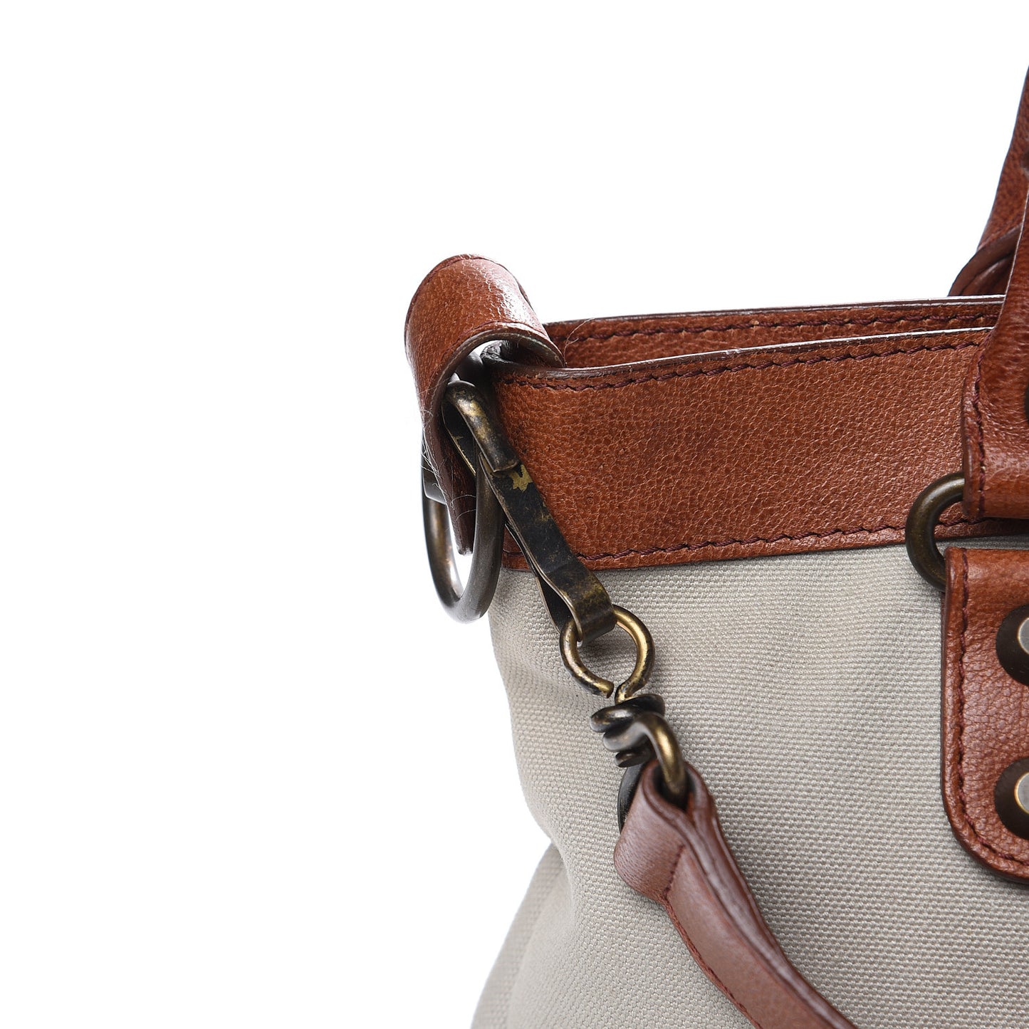Agneau Canvas Classic Hardware First Brown