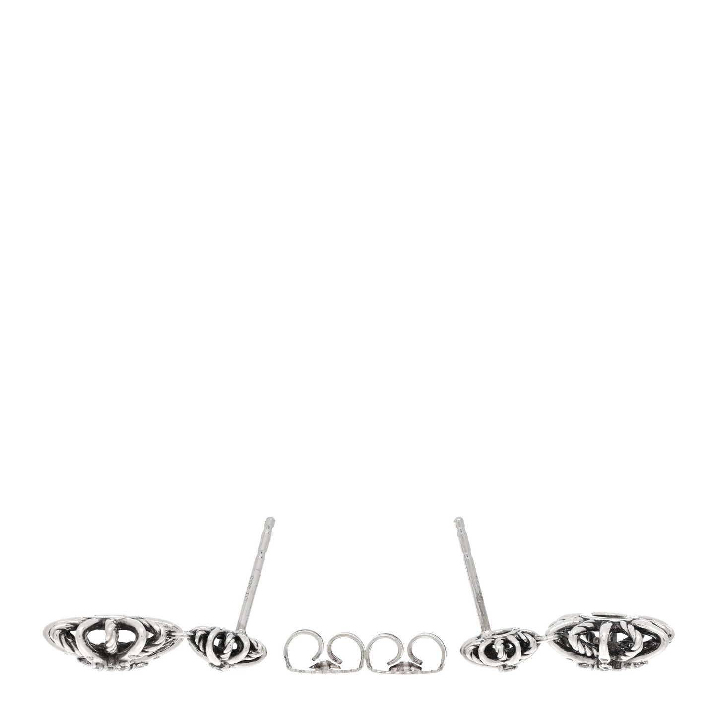 Sterling Silver Diamond Starburst Double Drop Earrings