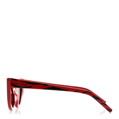 Saint Laurent Acetate Zebra Print Tiger Lily SL213 Sunglasses Red 3 of 5