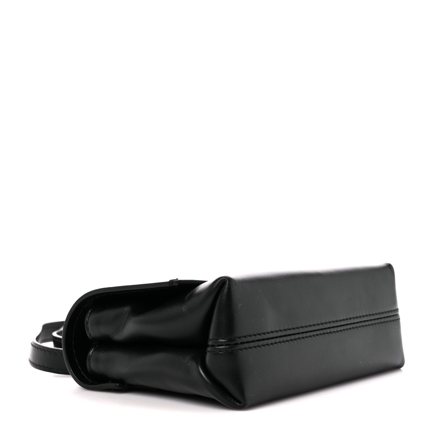 Off-White Calfskin Diag Small Binder Clip Crossbody Black 4 of 12