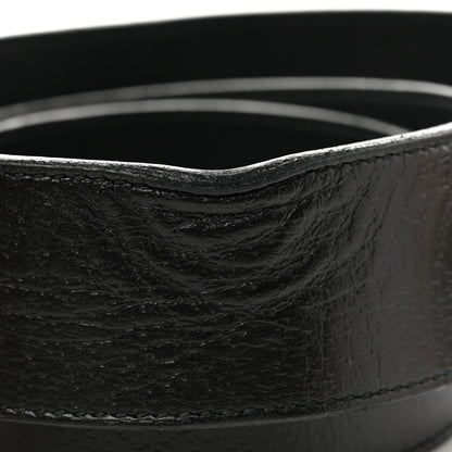 Gucci Textured Calfskin Double G 40mm Belt 80 32 Black 4 of 6