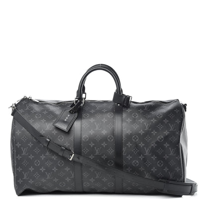 Louis Vuitton Monogram Eclipse Keepall Bandouliere 55 1 of 15