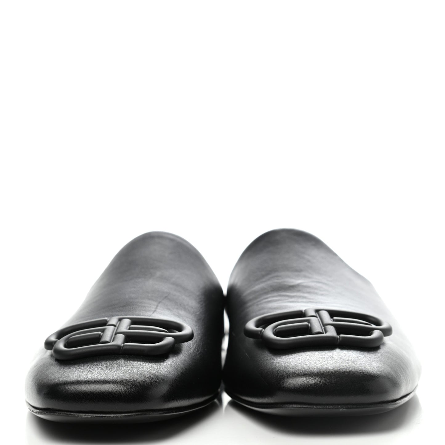 Smooth Calfskin Cozy BB Flat Carrera Mules 37 Black