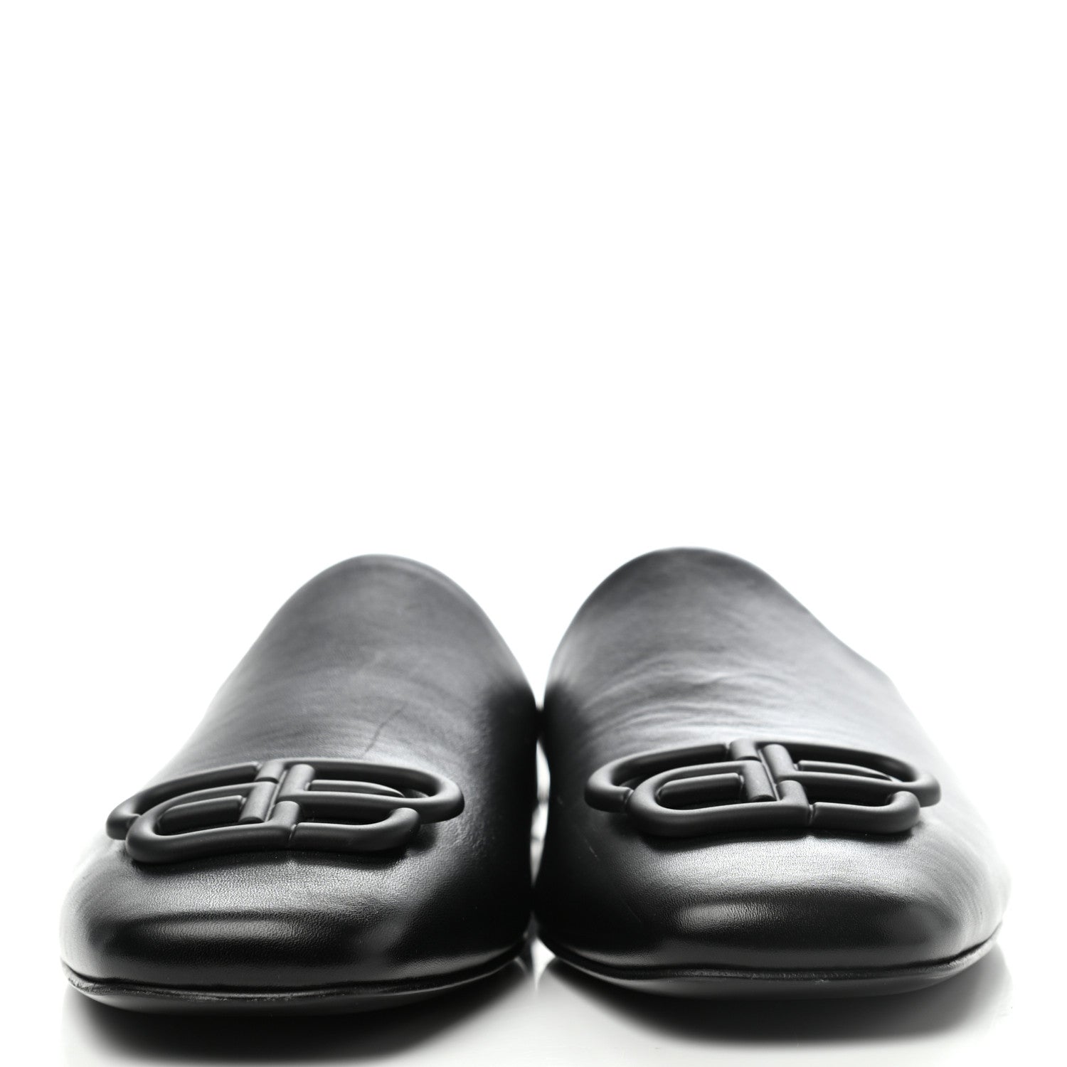 Balenciaga Smooth Calfskin Cozy BB Flat Carrera Mules 37 Black 2 of 9