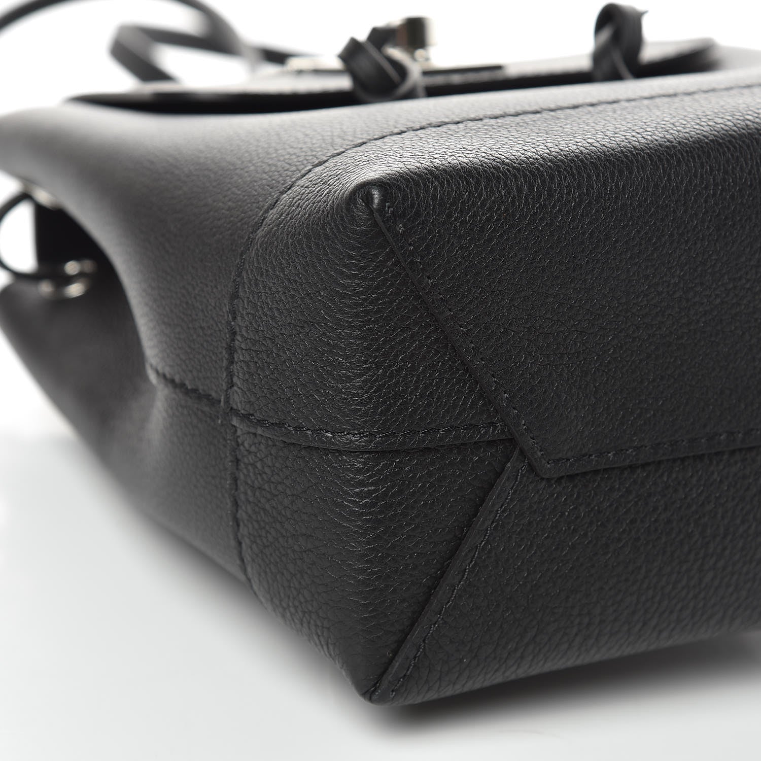 Louis Vuitton Calfskin Lockme Mini Backpack Black 8 of 9