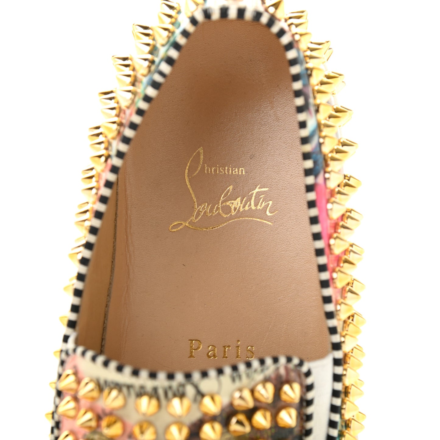 Patent Womens Spikes Pik Boat Flats 39.5 Multicolor