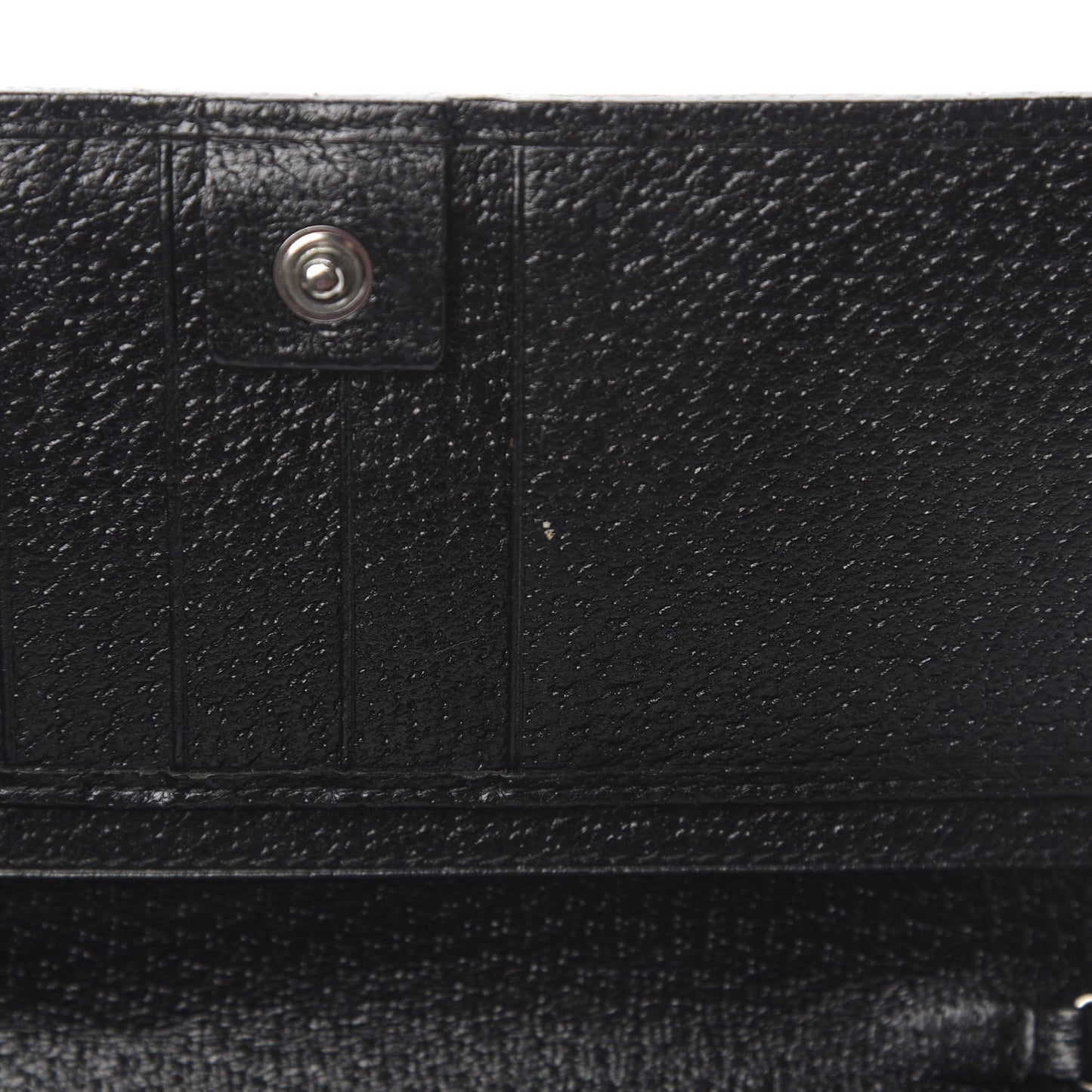 Monogram Metal Bar Chain Wallet Black