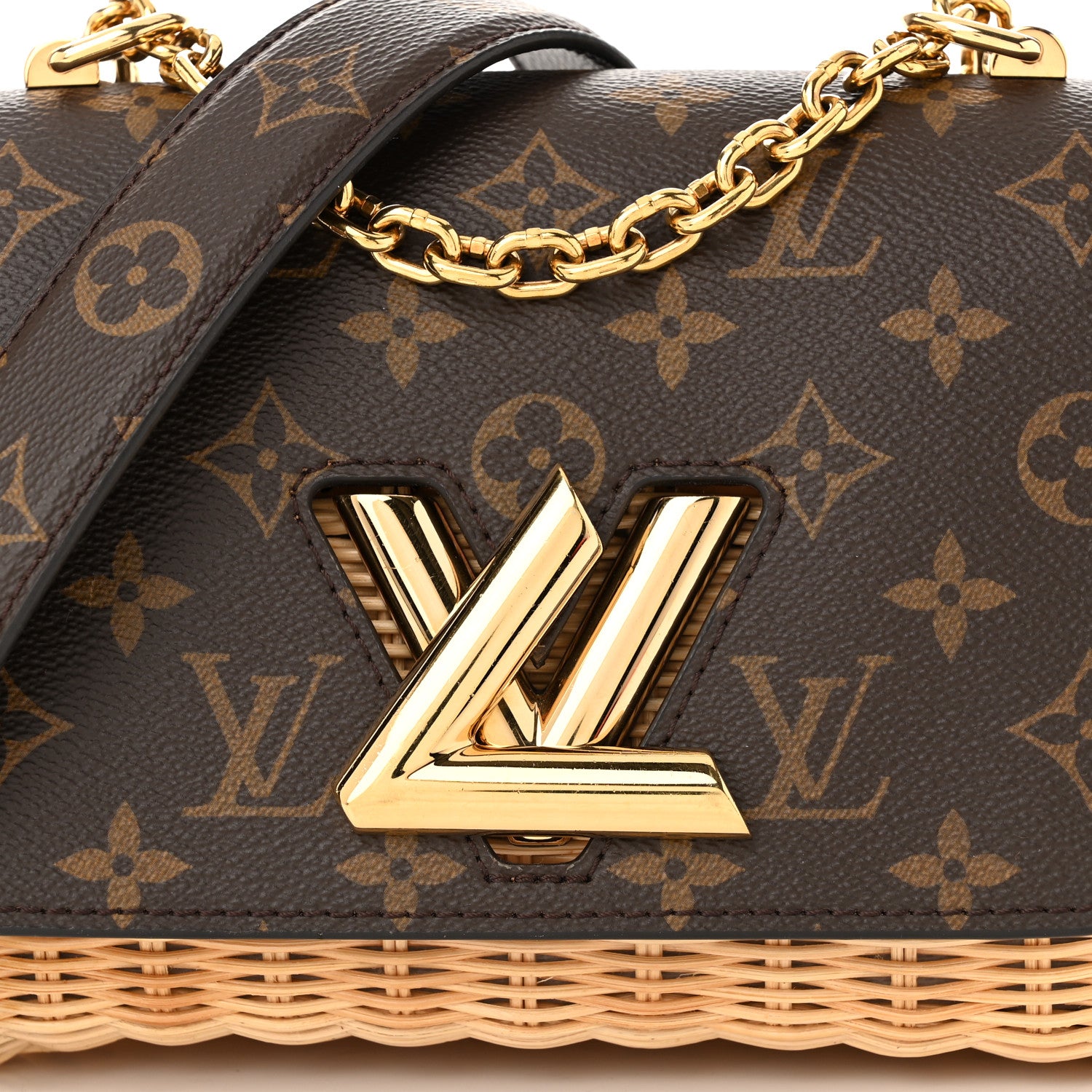 Louis Vuitton Monogram Wicker Twist Shoulder Bag PM 7 of 10