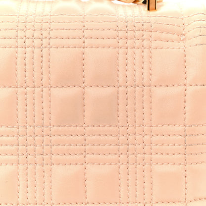 Burberry Lambskin Quilted Small Lola Bag Peach 21 of 21
