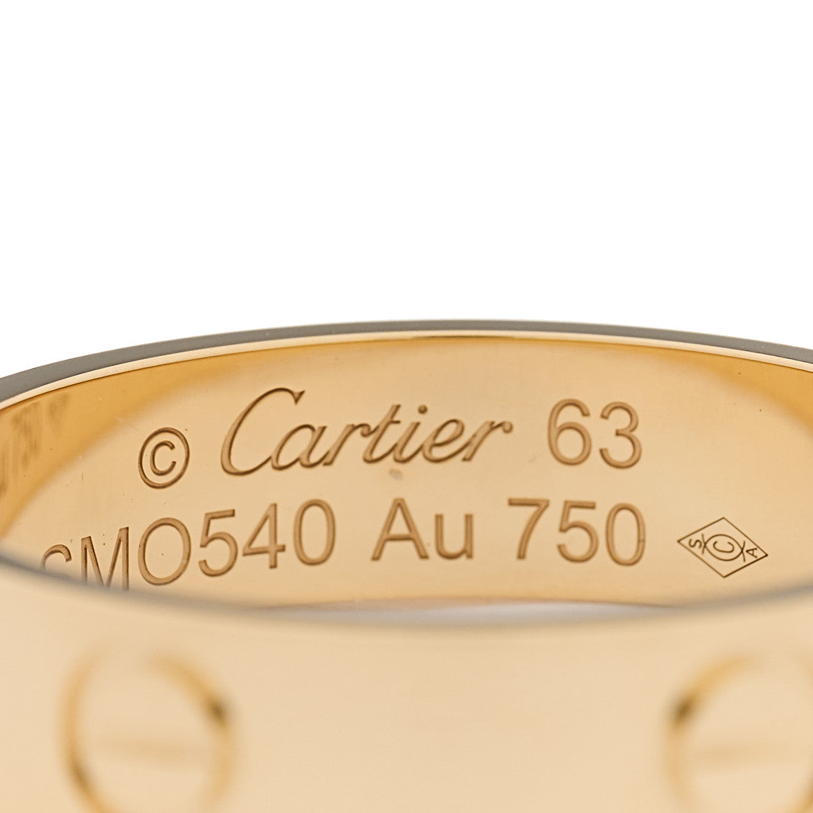 Cartier 18K Yellow Gold 5.5mm LOVE Ring 63 10.25 3 of 3