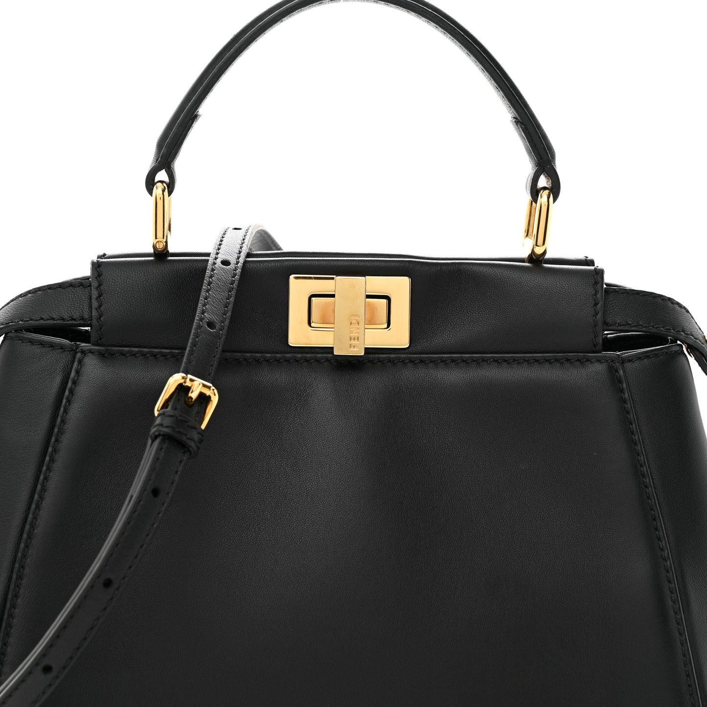 Nappa Mini Peekaboo Iconic Satchel Black