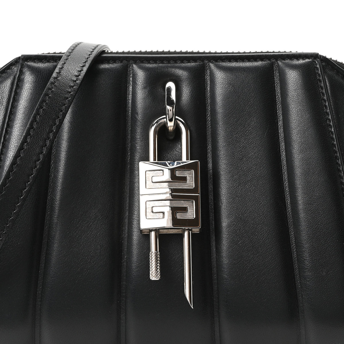 Givenchy Lambskin XS Lock Antigona Shoulder Bag Black 6 of 8