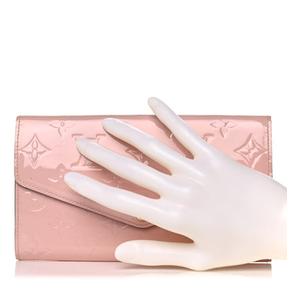 Louis Vuitton Vernis Sarah Wallet NM Rose Ballerine 2 of 11