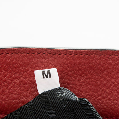 Prada Vitello Daino Sound Twin Pocket Satchel Rosso 7 of 11