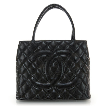 Chanel Caviar Medallion Tote Black 1 of 8