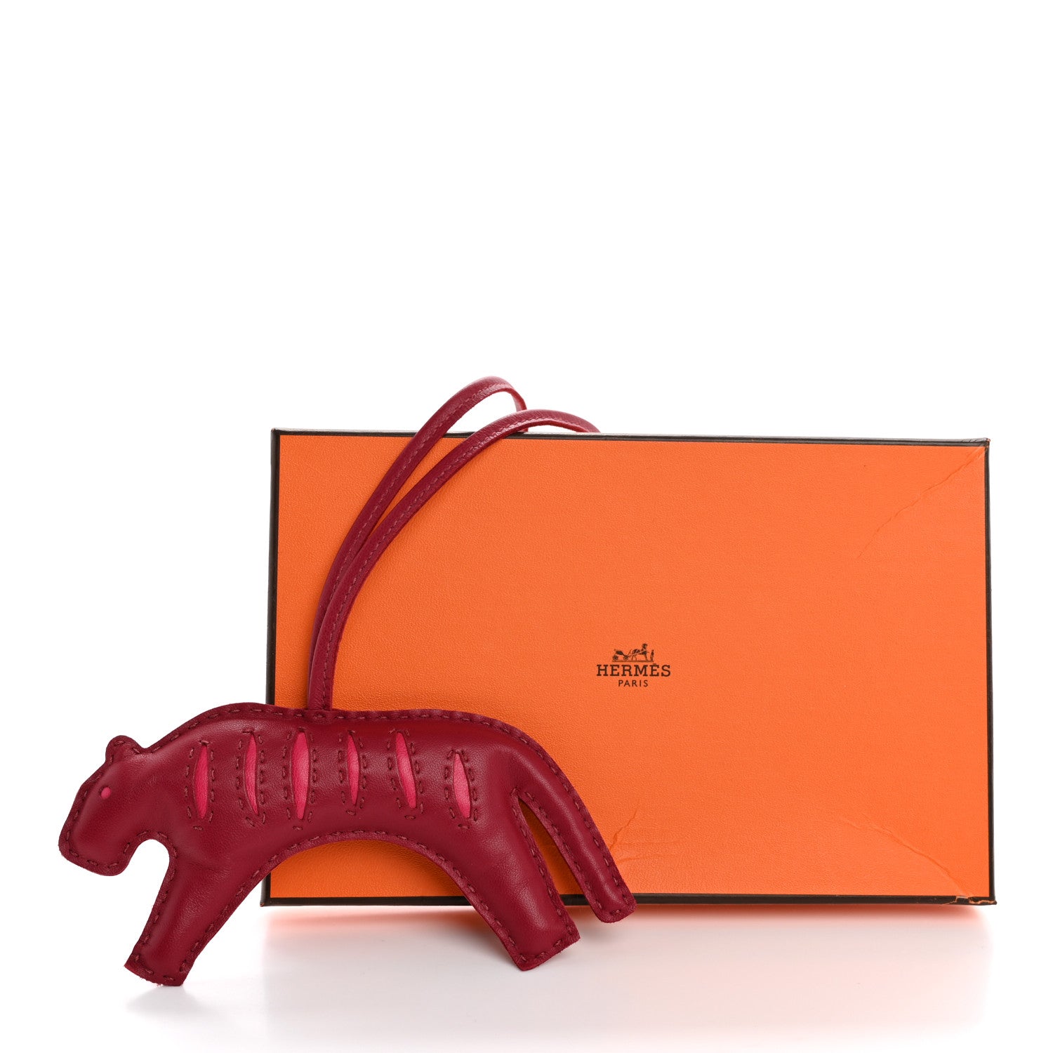 Hermes Milo Lambskin Rooroo Bag Charm Rouge H Rose Ete 5 of 5