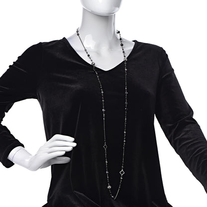 David Yurman Sterling Silver Black Onyx Hematite Elements Chain Necklace 2 of 6