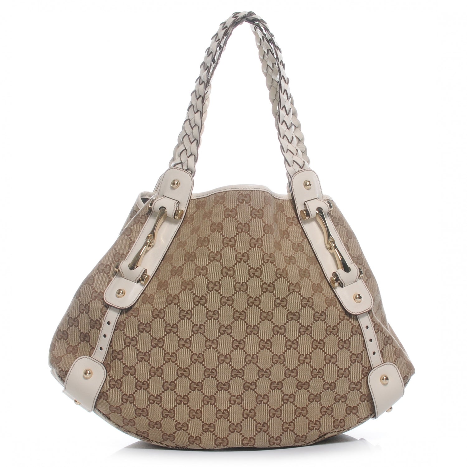 Gucci Monogram Pelham Medium Shoulder Bag White 1 of 7
