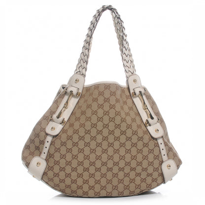 Gucci Monogram Pelham Medium Shoulder Bag White 1 of 7