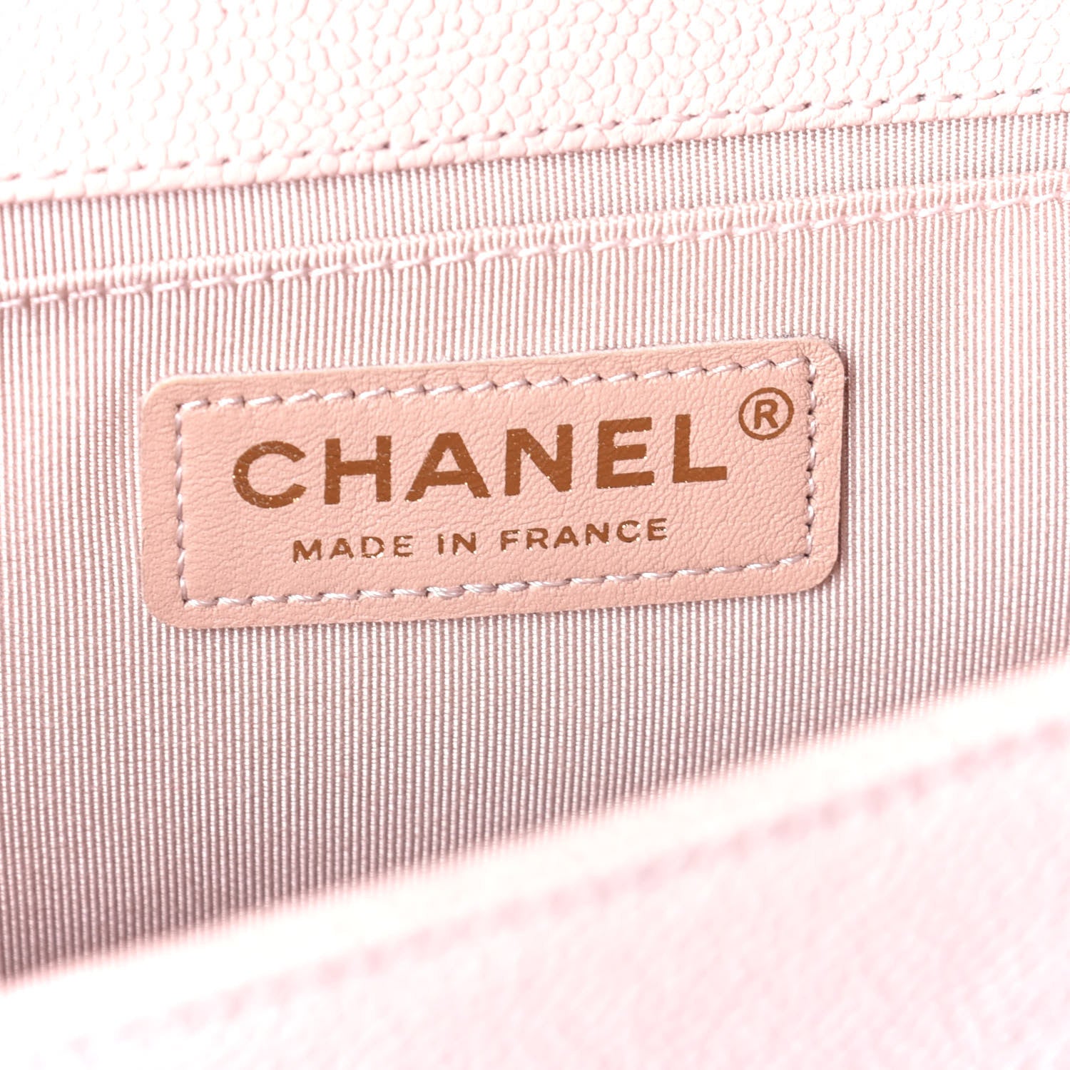 Chanel Caviar Chevron Quilted Medium Boy Flap Nude 6 of 10