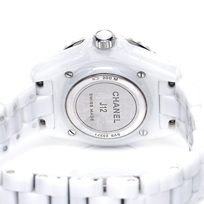 Chanel Stainless Steel Ceramic 33mm J12 Phantom Quartz Watch White 4 of 5