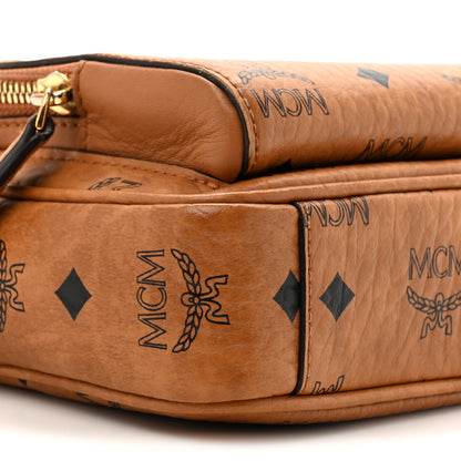 MCM Visetos Monogram Small Aren Crossbody Cognac 9 of 14