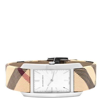 Burberry Stainless Steel Calfskin 25mm Heritage Nova Check Quartz Watch BU9403 2 of 5