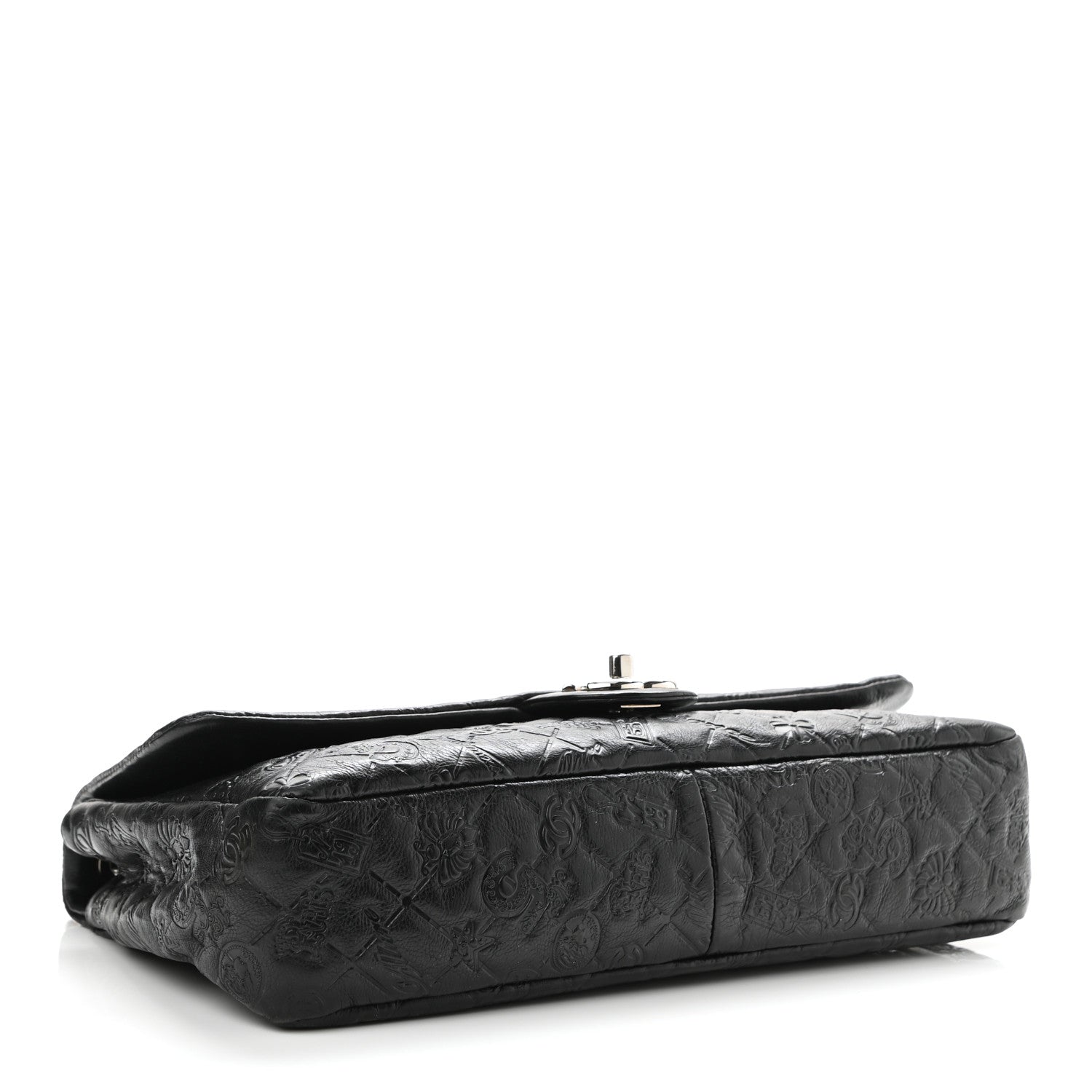 Chanel Calfskin Embossed Large Lucky Symbols Flap Black 3 of 10