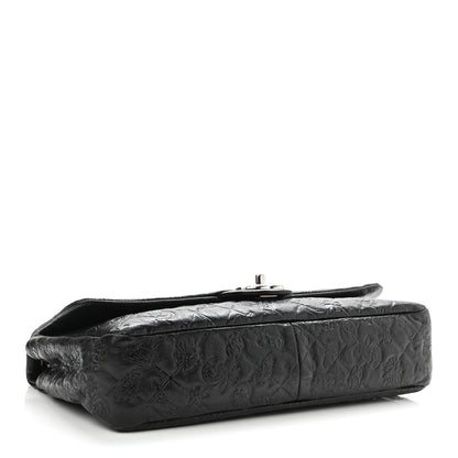 Chanel Calfskin Embossed Large Lucky Symbols Flap Black 3 of 10